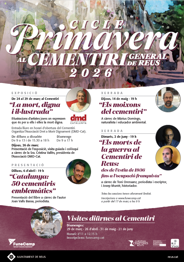 Cartell Primavera al Cementiri de Reus 2026
